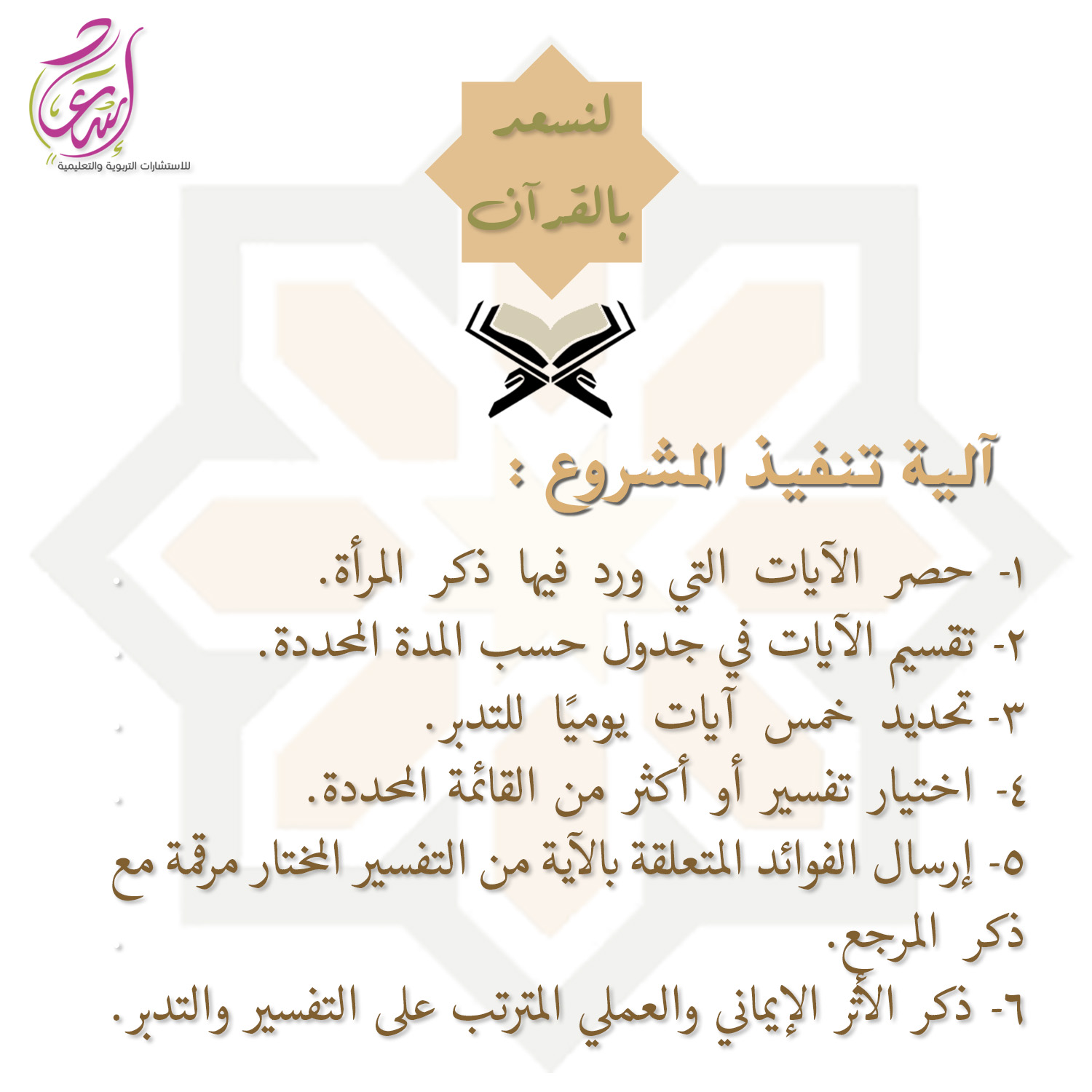 آلية تنفيذ المشروع 
